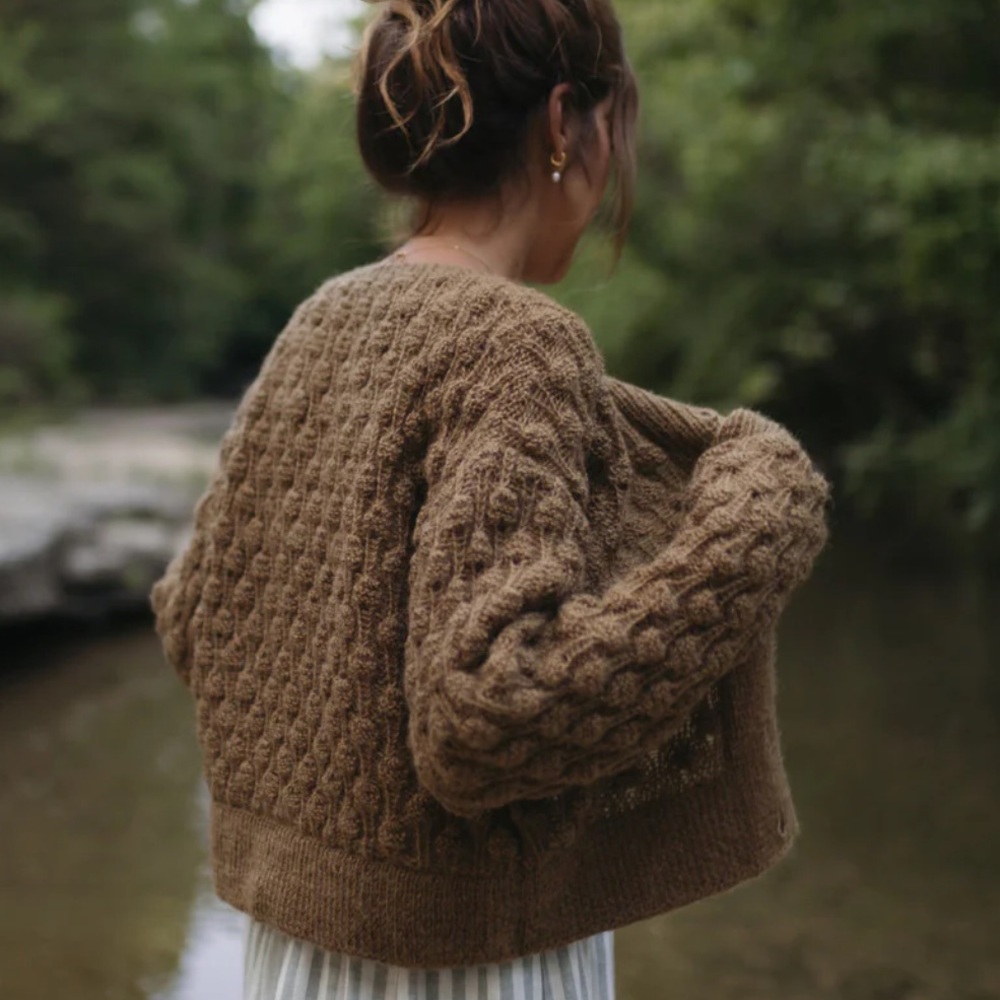 liz alig Quinn 100% wool cardigan